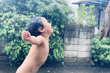 雨　土砂降り
